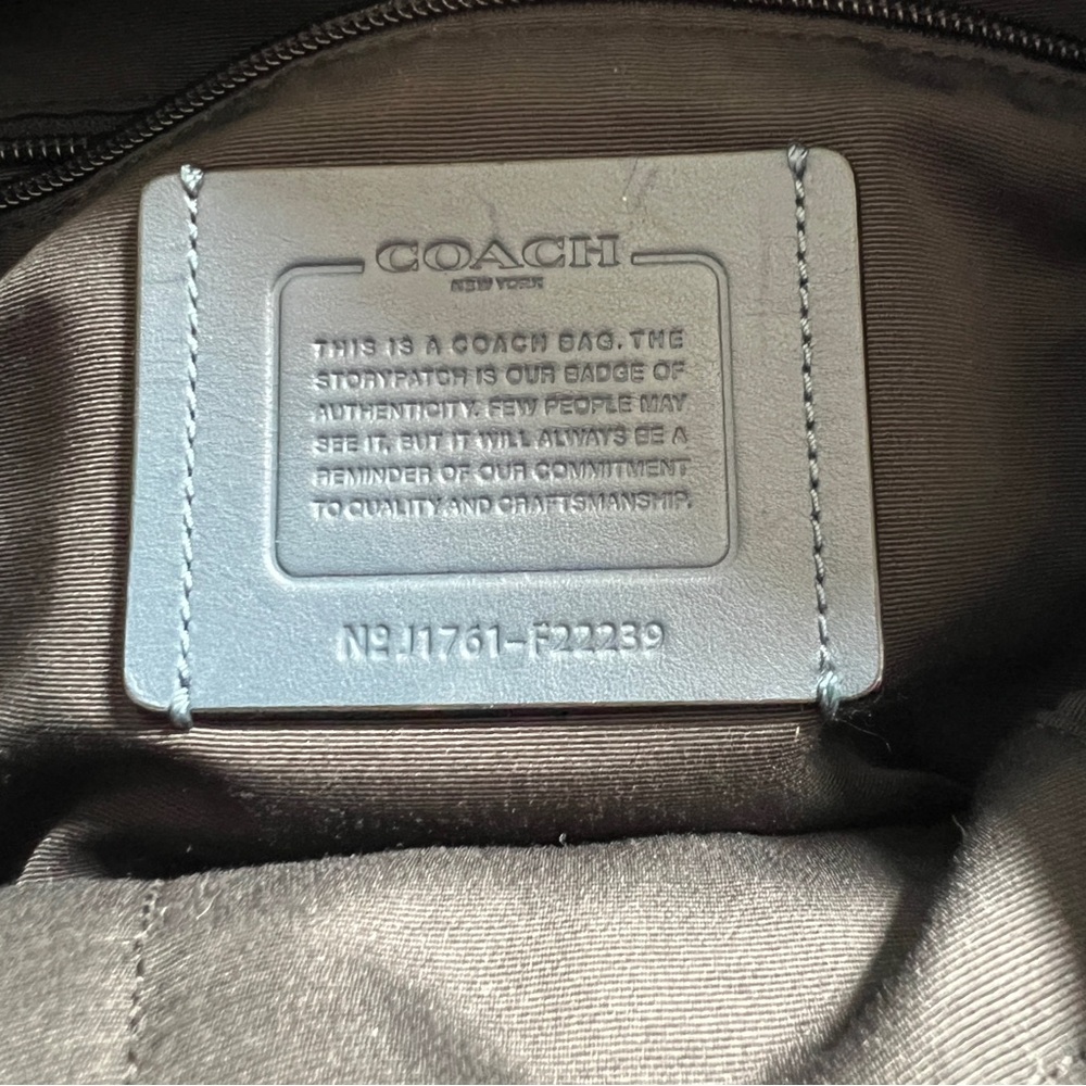 Coach Blue and Black TERRAIN TREK Leather Backpack - Picture 11 of 11